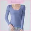 Áo thun dài tay cổ tròn Cotton màu trơn cho mùa xuân và mùa thu