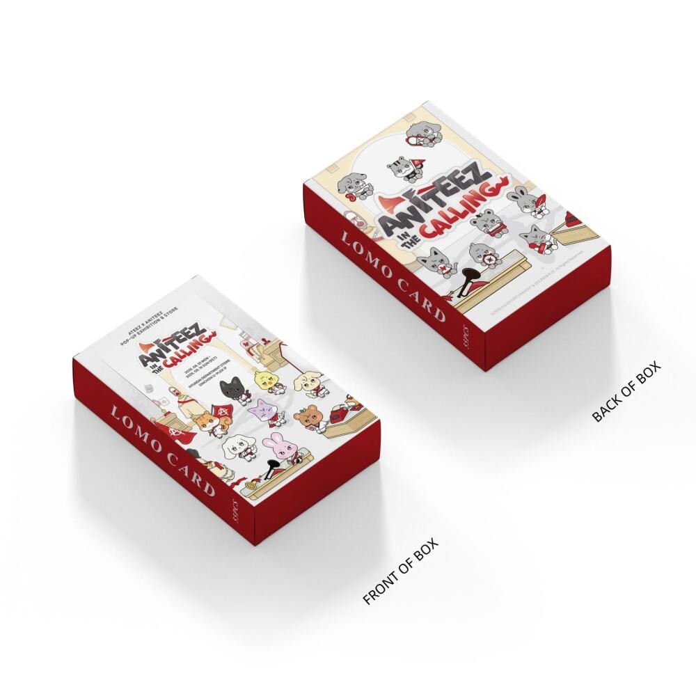 LINXX 55 CÁI ATEEZ In The Calling Pop Up Album Lomo Cards Holographic Photocards K-Pop Boy Band Fan Collection Quà tặng Hàng hóa