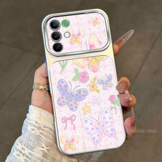 Ốp Lưng Cho Realme C85 C85 Pro 4G C83 Cửa Sổ Lớn Mờ Cao Cấp Vỏ Điện Thoại Thẩm Mỹ Nhiều Màu Sắc Bướm Và Mèo Dễ Thương Họa Tiết Thiết Kế Mới
‌