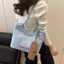 Armpit New Cartoon Denim Canvas Bag Tote Bag Women's Large Capacity Shoulder Fashion