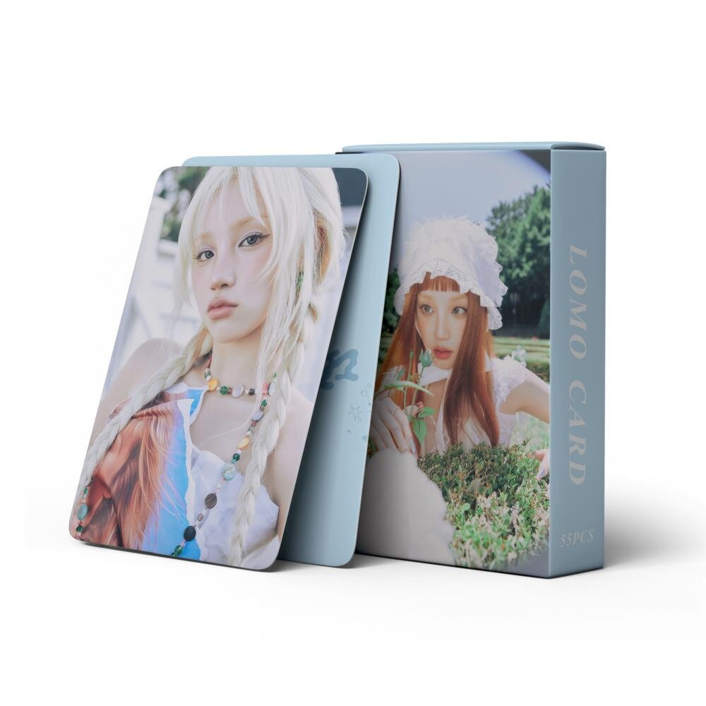 LINXX 55 CÁI GIDLE Yuqi Động lực Lomo Cards K-Pop Girl Group Fan Collection Thẻ ba chiều Hàng hóa Quà tặng cho người hâm mộ
