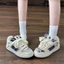 đôi giày bánh mì phong cách Hồng Kông cổ điển cao cấp mùa hè mới giày thể thao đa năng denim dàn