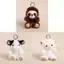 Legend Bear Mini Animal Sang Trọng Đồ Chơi Móc Khóa Có Bông Trang Trí Cho Túi Xách