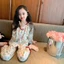 Bé Gái Cloud Cotton Bộ Đồ Ngủ Xuân Thu Mới Siêu Mềm Tay Dài Trẻ Em Bé Gái Mục Vụ Phong Cách N