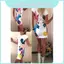 Đầm Mini Bodycon In Hoa Cổ Tròn Tay Ngắn Sữa Lụa Sang Trọng Cho Nữ