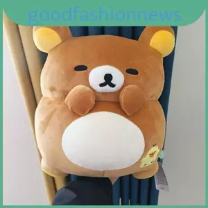 Gối Pizza Rilakkuma Sang Trọng Cho Trẻ Em Hoạt Hình Mềm Mại Trang Trí Quà Tặng