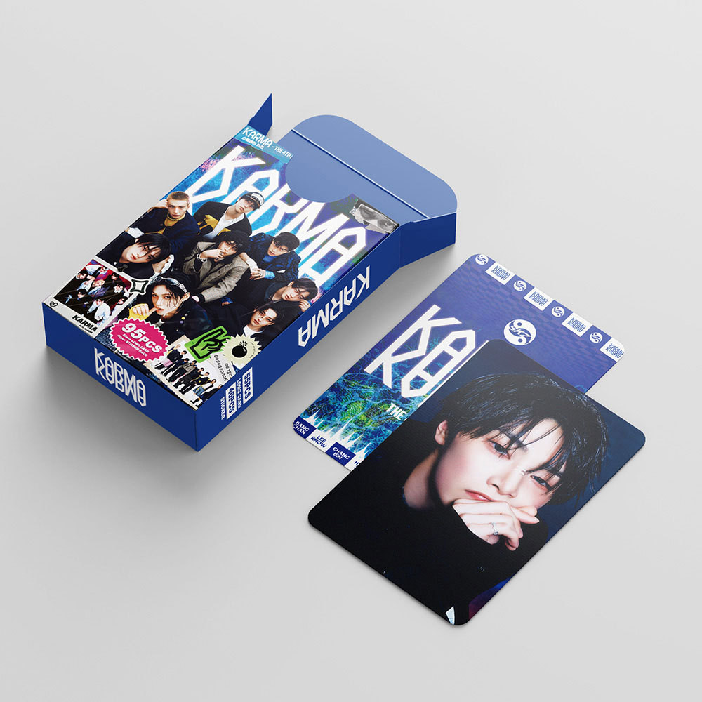 LINXX 95 Chiếc Stray Kids KARMA Album Lomo Cards Set Chất Lượng Cao 3 Inch Mini Photocards Bộ Sưu Tập Quạt Thẻ Giao Dịch Cao Cấp Ý Tưởng Quà Tặng Kpop Merch