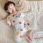 Mùa Hè Cho Bé Mặc Ở Nhà Mỏng Nguyên Chất Cotton Điều Hòa Quần Áo Trẻ Em Bộ Đồ Ngủ Bé Trai Và Bé