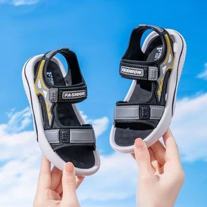 Xu Hướng Thời Trang Velcro Đế Mềm Chống Trượt Dày Dép Thể Thao Đi Biển Phong Cách Hàn Quốc Cho N