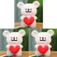 Gối sang trọng Puppy Line Heartoutline có vải mềm để chơi và khu vực đi ngủ