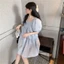 Váy bà bầu tay phồng Mùa hè Mới Nữ tính Màu trắng khí chất Váy bà bầu