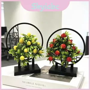 Cây cảnh trái cây nhân tạo Cây cảnh để trang trí nội thất Tân gia làm quà tặng