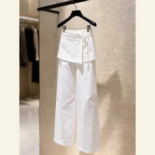 Quần culotte giả một mảnh, hai mảnh kiểu dáng mới đa năng, giảm béo, quần ống rộng, rèm buông