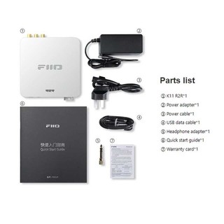 Bộ khuếch đại tai nghe giải mã DSD để bàn FiiO K11 R2R không mất dữ liệu