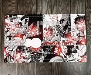 O-P Monkey D Luffy OPCG TCG CCG Thảm Giao Dịch Thẻ Trò Chơi Bàn Lót Duel Playmat Anime Trận Thẻ Khâu Cạnh