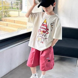 Áo thun ngắn tay phong cách mùa hè cho trẻ em và bé trai mới mát mẻ và đẹp trai áo một mảnh thông t