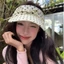 New Korean Style Polka Dot Empty Top Hats For Women, Spring And Summer Outdoor Sun Protection Ha