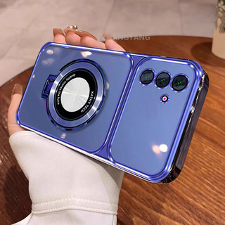 Ốp Lưng Cho Samsung A16 A17 5G Cửa Sổ Lớn Cao Cấp Trong Suốt Ốp Lưng Điện Thoại 3D Thẩm Mỹ Thiết Kế Mới