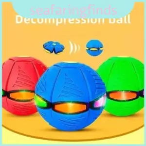 Biến đổi từ đĩa sang bóng Frisbee Ball Giải nén đàn hồi 9,5 "sang 6,3
