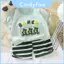 Bộ áo thun và quần Short ngắn tay cho trẻ em có Cotton thoáng khí để chơi mùa hè và mặc thường ngày