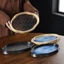 Khay Thủy Tinh Hoa Begonia Khay Trà Retro Bộ Trà Melamine Hộ Gia Đình Nhỏ Đơn Giản Phòng Trà Trái Cây Ăn Nhẹ Bảo Quản [Bồi Thường Gói Thiệt Hại]