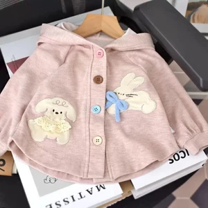 Áo Khoác Bé Gái Phong Cách Xuân Thu Mới Thời Trang Cho Bé Áo Cardigan Nữ Đa Năng Phong Cách Hàn