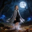Áo choàng có mũ trùm đầu Zombie phù thủy với thủ công khâu cho trẻ em và người lớn Cosplay Halloween