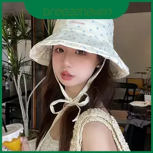 Mũ mùa hè ngư dân nữ có họa tiết chấm và chống nắng ngoài trời để giải trí