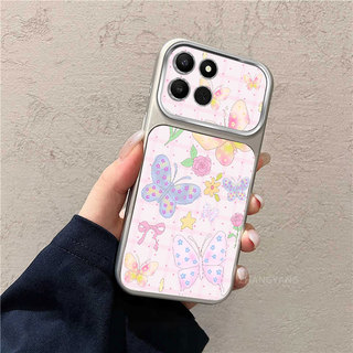 Ốp Lưng Cho Honor X7C X7A X7D X7 X7B Cửa Sổ Lớn Mờ Cao Cấp Vỏ Điện Thoại Thẩm Mỹ Bướm Nhiều Màu Sắc Và Mèo Dễ Thương Họa Tiết Thiết Kế Mới
‌