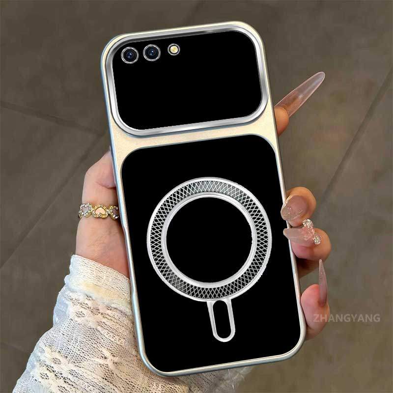 Ốp Lưng Cho OPPO A3S A12E A1K Ốp Điện Thoại TPU Mờ Cao Cấp Mới Màu Sắc Thẩm Mỹ Và Bề Mặt Sáng Thiết Kế Vòng Hút Từ Tính