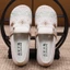 Mục Vụ Phong Cách Nữ Giày Vải Lanh Nguyên Bản Giày Lười Slip-on Thường Thoáng Khí Người Cá Gi