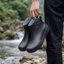 cao cấp cặp đôi giày đi mưa ống ngắn sinh viên nước giày unisex giày đi mưa thấp-top nước giày c