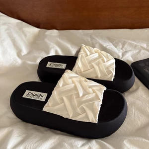 Versatile Flip-flops Fish Mouth Thick-soled Platform Slippers For Women Summer Outer Wear Summer
