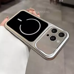 Ốp Lưng Cho iPhone 15 Pro Max 15 Plus Mạ Điện Trong Suốt Lớn Màu Cửa Sổ Nền Điện Thoại Thẩm Mỹ Silicon TPU Tối Giản Mềm ốp Lưng