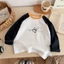Áo thun raglan dài tay không xương cho trẻ em từ tuổi trở lên áo thun dài tay có đáy bên trong