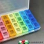Hộp Đựng Thuốc Phong Cách Tiếng Anh Một Tuần Bảy Ngày Di Động Dung Tích Lớn Thực Phẩm Cấp 28 Ngăn Hộp Đựng Thuốc Đóng Gói Thuốc Hộp Bảo Quản