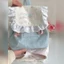 Versatile Shoulder Floral Canvas New School Bag New Backpack Fresh And Cute Girl Commuter Backpa