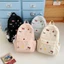 New Cute Cartoon Print Student Backpack Fashion Simple Popular Embroidered Stars Large Capacity