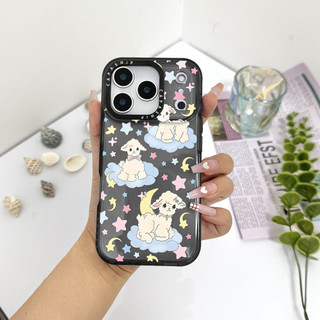 Ốp Lưng Nhãn Dán Ngôi Sao Màu Con Cừu Nhỏ Dễ Thương Tương Thích Cho IPhone 11 12 13 14 15 16 17 Pro Max 12Mini Cover X XR XSMax Silicone Mềm Trong Suốt Cản SE 2022 6 7 8Plus Vỏ Chống Sốc