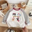 Áo thun raglan dài tay không xương cho trẻ em từ tuổi trở lên áo thun dài tay có đáy bên trong