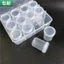12 Chai Hộp Đựng Thuốc Tròn Trong Suốt Hộp Đựng Thuốc Ngăn Ngăn Ngăn Đựng Chất Liệu PP Hộp Bảo Quản Kín Chai Trống
