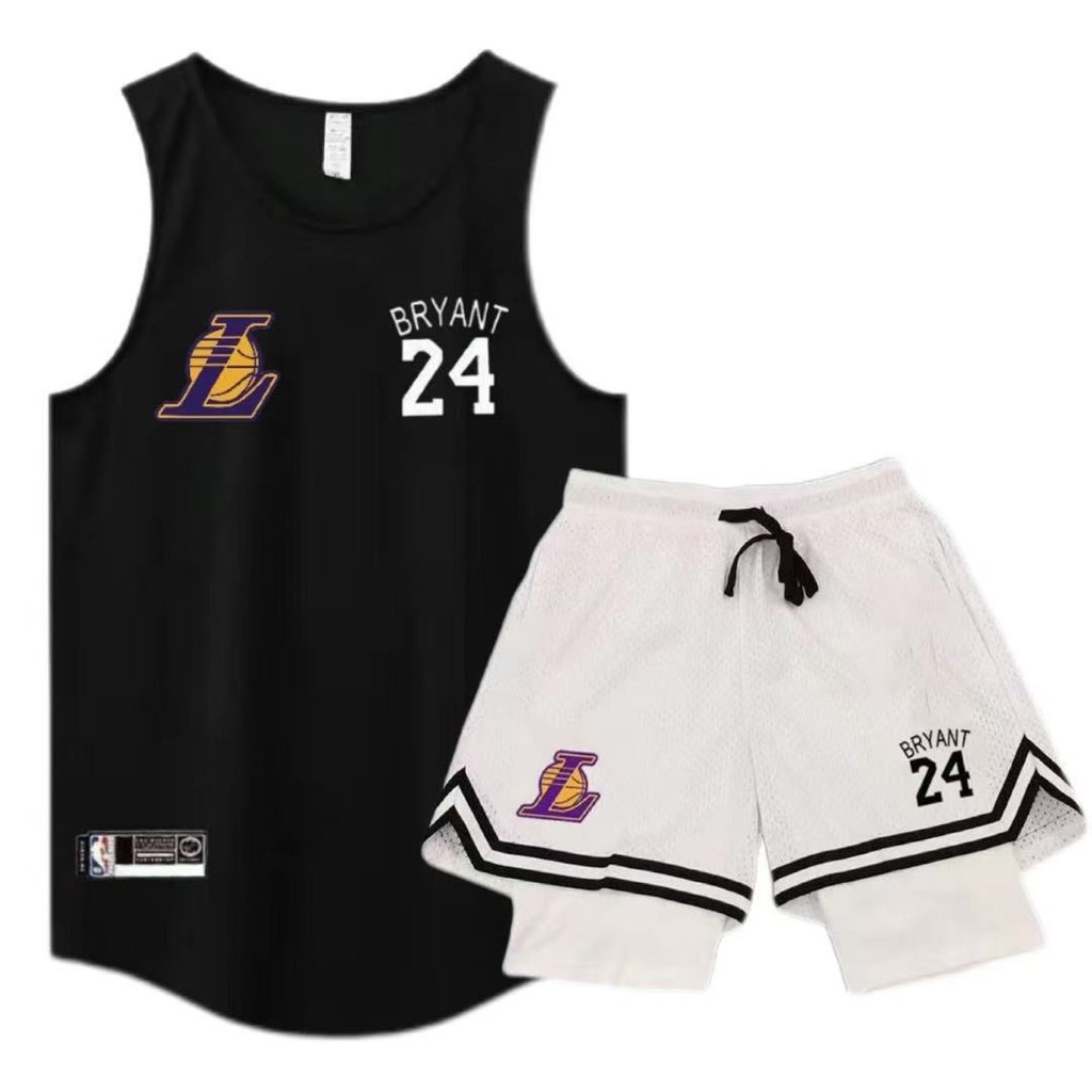 Bộ đồ thể thao nam Lakers No. 24 Kobe, phù hợp chạy bộ và chơi bóng rổ