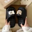 New Cute Cartoon Candy Color Cute Cat Little Fish Home Slippers Dark Plaid Slippers