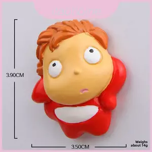 Ponyo Trên Vách Đá Giữ Xô Cô Gái Cá Vàng Mini Từ Tính Trang Trí Tủ Lạnh Cho Trang Trí Tiệc Và Người Sưu Tập Vật Phẩm