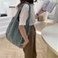 Large Capacity Forest Style Bag Pastoral Style Canvas Bag Lace Shoulder Bag Handbag Bag Womens V