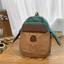 Ba lô Capybara thời trang cho bé gái đi học hoặc du lịch Các yếu tố chất liệu Nylon có độ tương phản