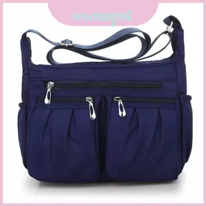 Túi đeo chéo Nylon nhẹ dành cho nữ có nhiều túi cho chuyến đi thường ngày