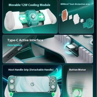 Tay cầm chơi game GameSir X3 Pro kèm quạt tản nhiệt cho điện thoại iPhone 15 Android