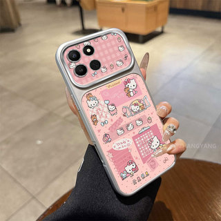 Ốp Lưng Cho Honor X7C X7A X7D X7 X7B Cửa Sổ Lớn Mờ Cao Cấp Vỏ Điện Thoại Thẩm Mỹ Bướm Nhiều Màu Sắc Và Mèo Dễ Thương Họa Tiết Thiết Kế Mới
‌