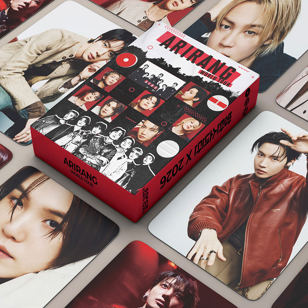 LINXX 55 Chiếc BTS ARARING WorldTour Lomo Cards Kpop Boy Group Idol Photocard Set Bộ sưu tập quạt Hàng hóa Lễ hội Quà tặng Bộ sưu tập Thẻ ảnh